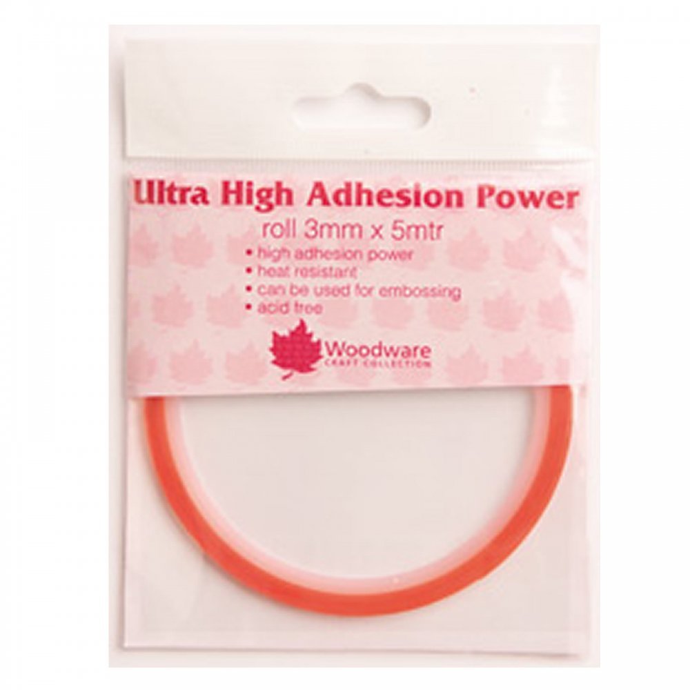 Woodware 3 mm Ultra High Bond 1/8 Tape, PVC, Transparent, 14 x 10 x 0.4 cm