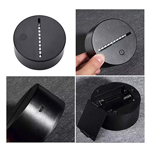 Preisvergleich Produktbild GoodFaith LED-Lampe, Sockel, Touchschalter, Ersatz für 3D-Illusion, Nachtlicht, Tischlampen