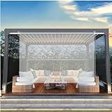 【Ampia gamma di utilizzi】Le tende avvolgibili in PVC trasparente for esterni hanno una buona tenuta for impedire l'ingresso di polvere e zanzare, e possono essere utilizzate in vari ambienti interni ed esterni, come: giardino, pergolato, gazebo, finestra, terrazza, balcone, porta, auto, posto auto coperto, ufficio, cucina, camera da letto, bagno e così via.