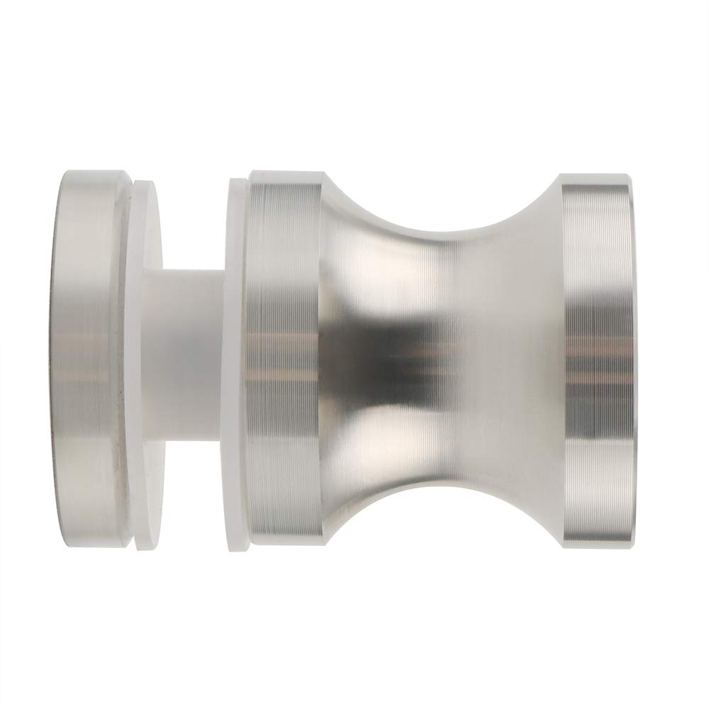 AliseShower Glass Door Handle,Sliding Shower Doors Knob,One Sided Pull Hardware Replacement Parts for Bathroom Glass Doors,L9000-LS Solid SUS304 Stainless Steel Brushed Nickel