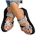 koperras Damen Sandalen Keilsandaletten Plateau Sandaletten Mädchen Sommerschuhe Sandals mit Plattform,Elegante Freizeit Sommer Frauen Absatzschuhe Bowknot Strass Böhmische Strandschuhe