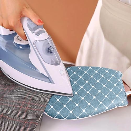 Andibro Garment Steamer Bügelhandschuhe, Dampf Handschuh mit Fingerschlaufe Hitzebeständiger Wasserdichter Bügelhandschuh Anti Dampf Handschuh Garment Steamer Zubehör für Kleidung Hemden (Blau)