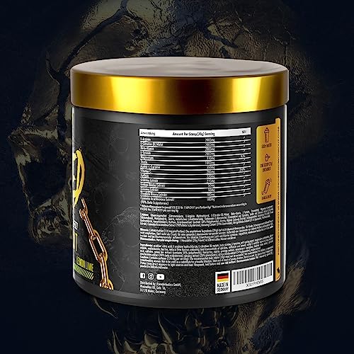 UNCHAINED® - Pre Workout Booster with Ecdysterone | 20 Servings (400g) with Caffeine | L-Arginine, L-Citrulin-Malate, Beta-Alanine + 14 Other Active Ingredients | 100% Focus & Energy | Lemon Lime - Image 5