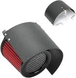 Universal Car Air Filter Cover Heat Shield, Car Air Filter Cover, Stainless Steel Heat Shield, for 2.5-4 Inch...