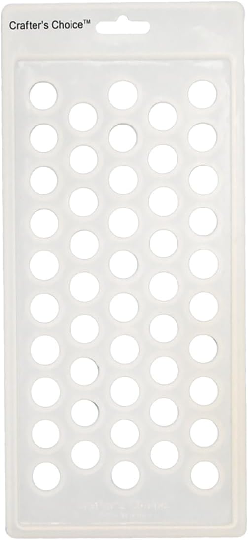 Crafter's Choice - Lip Balm Tube Filling Tray - Silicone Tray for Filling Lip Balm Tubes and Cosmetic Products - Round - 3001