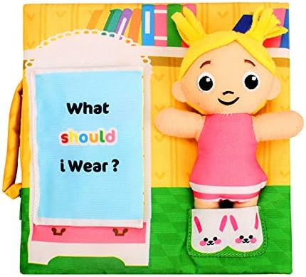 Fabric Baby Soft Cloth Book; Early Learning Educational Toy for Toddlers, Babies, Infants and Kids 3~36 Months - Funny Baby Cloth Book,, What Should I Wear