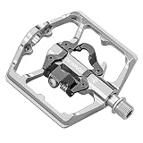 Mountain Bike Pedals- Dual Function Bicycle Flat Pedals and Clipless Pedals- 9/16" Platform Pedals C