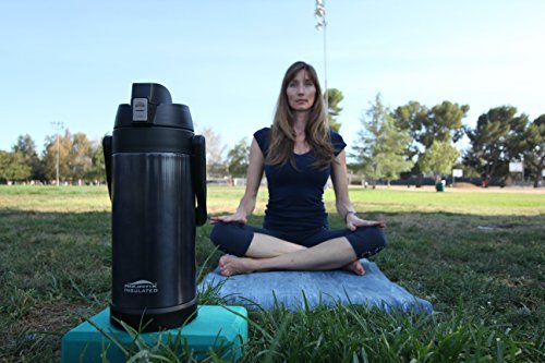 Aquatix Double Wall Insulated Stainless Steel Sport Thermos Bottle 68 Ounce Midnight Blue #TOP5