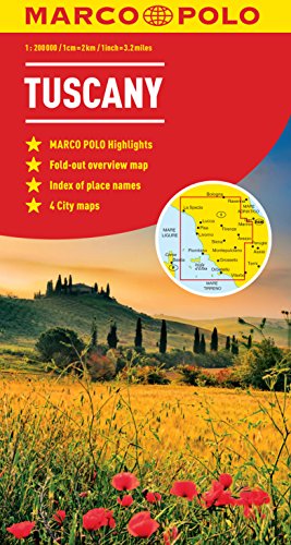 Tuscany Marco Polo Map (Marco Polo Maps)