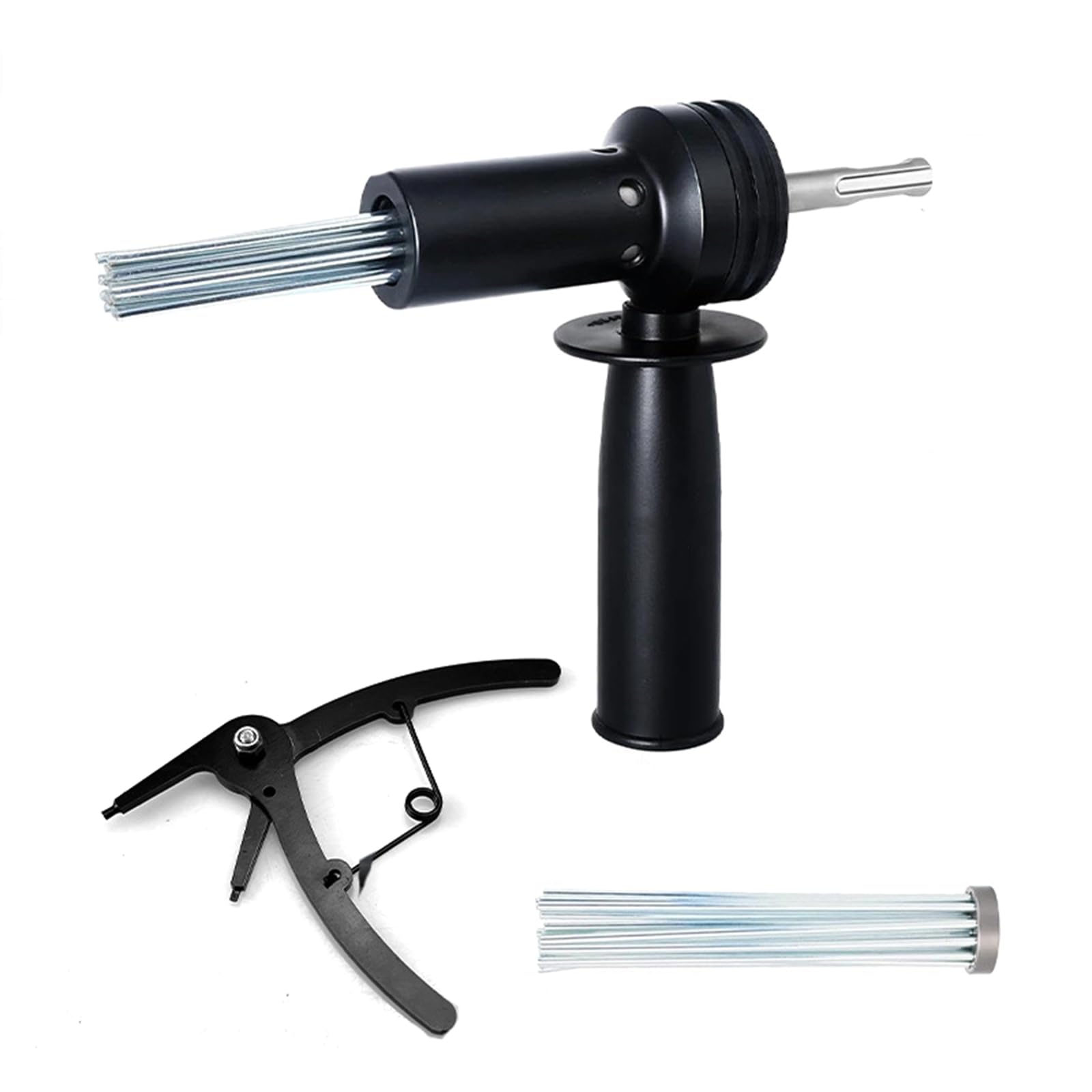 Fromceo 18-Needle Rust Removal Tool For Heavy Duty Industrial Maintenance Vibrating Electric Rust Remover For Metal Surfaces And Welding Applications