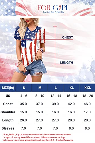 Womens July 4Th Casual Striped Stars T Shirts American Flag Patriotic Short Sleeve Top Usa Flag Xl #TOP6
