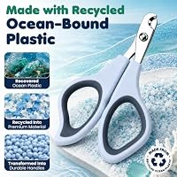 Formit Crafts Ocean Plastic Clippers for Cats and Small Dogs, Professional Stainless Steel Dog Nail Trimmer, Handles Made from Recycled Ocean-Bound Plastic, All Breeds Color Blue (Blue) — image 7