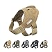 EXCELLENT ELITE SPANKER Tactical Dog Vest Training Military Patrol K9 Service Dog Harness Adjustable Nylon Dog Harness with Handle(Brown-L)