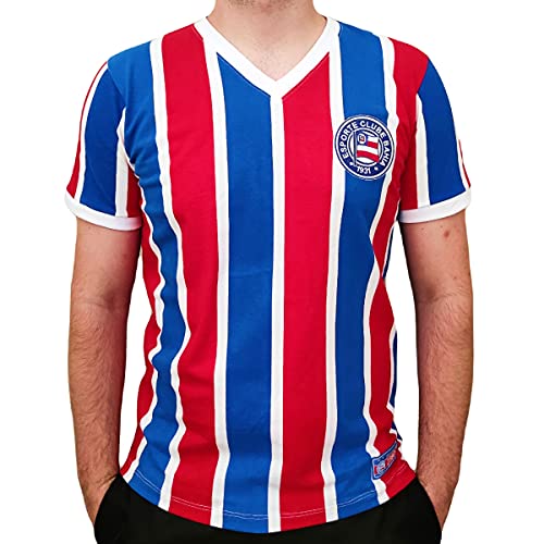 Camisa Bahia Retro 1988 Campeão Brasileiro Oficial Tamanho:M;Cor:Azul/Vermelho