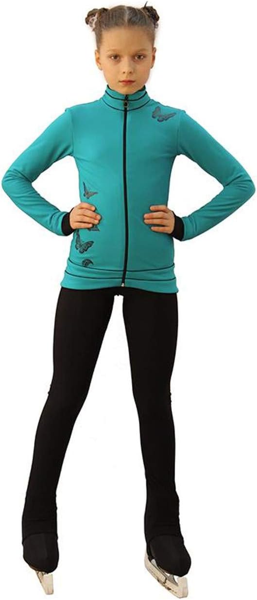 Figure Skating Outfit - Thermal - Flying (Emerald with Black)