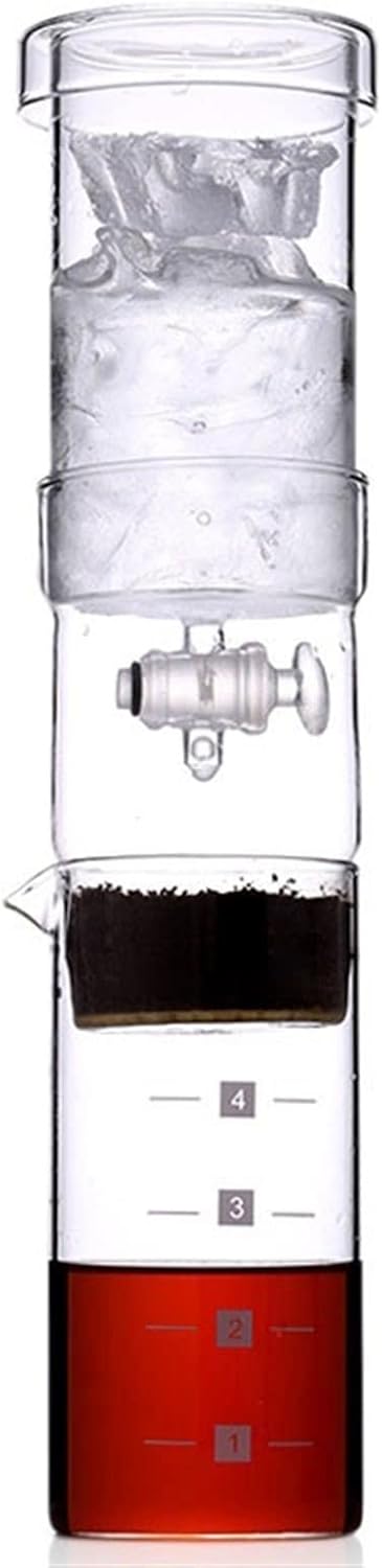 Cafetera de Goteo Frío Portátil 400ml con Jarra de Vidrio