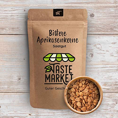 Aprikosenkerne von Taste Market, bitter, 1 kg, naturbelassen