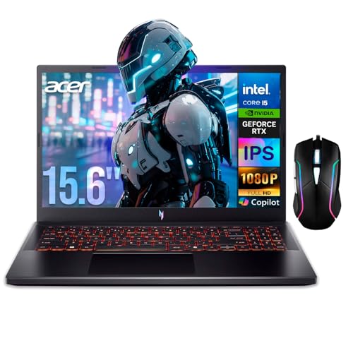 Acer Laptop Gamer Nitro V 15 Nvidia GeForce RTX 5050 8GB Intel Core i5 13420H 32GB 1TB SSD Pantalla 15.6" IPS FHD 165Hz Teclado Ingles W11H Mouse DXT Gaming Experiencia Inmersiva y Gaming Competitivo