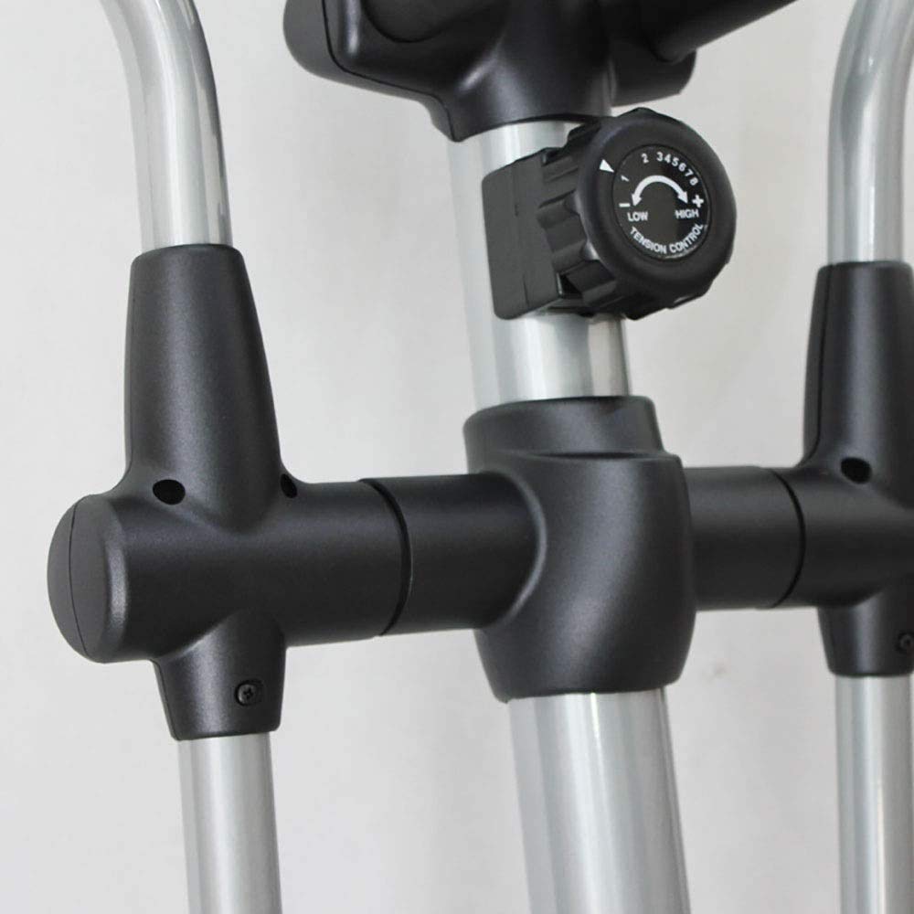Macchine per Step Fitness, Cross Trainer ellittico da casa, Resistenza Magnetica a 8 Livelli, Volano bidirezionale da 12 libbre, Monitor con sensore di frequenza cardiaca e Supporto per Tablet alla