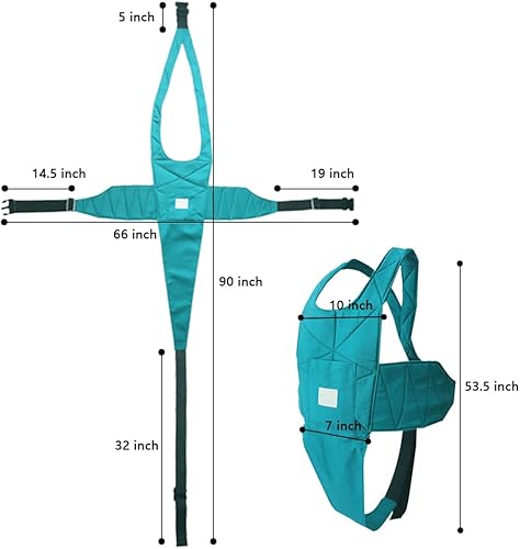 Miniatura 4 de Cinturón de seguridad para silla de ruedas, cinturón de seguridad anticaídas, correas de sujeción médicas, arnés antideslizante, hebilla segura