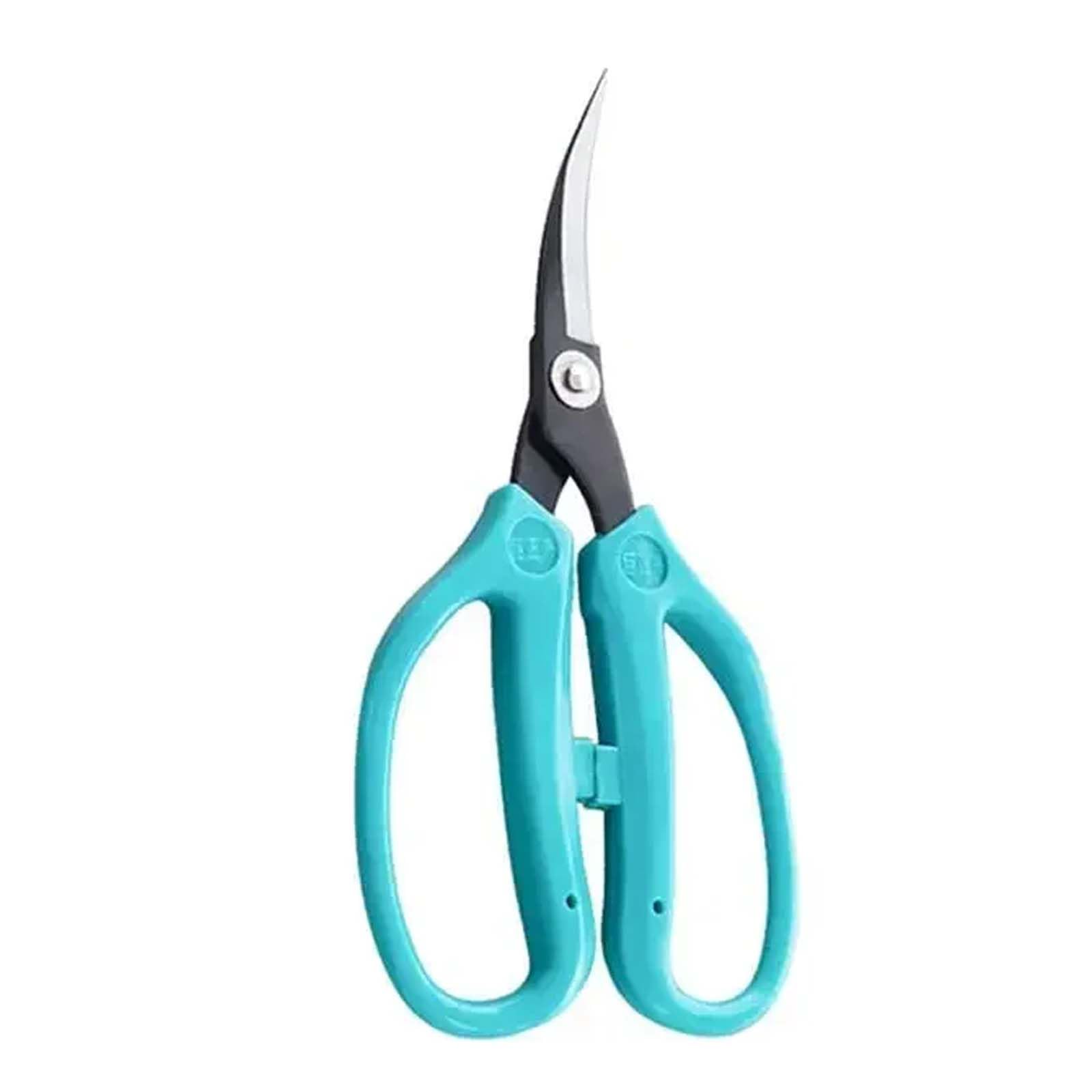 Rainorning Table Tennis Rubber Elbow Scissors, Ping-Pong Bat Rubber Curved Cutting Sharp Knife (Blue)