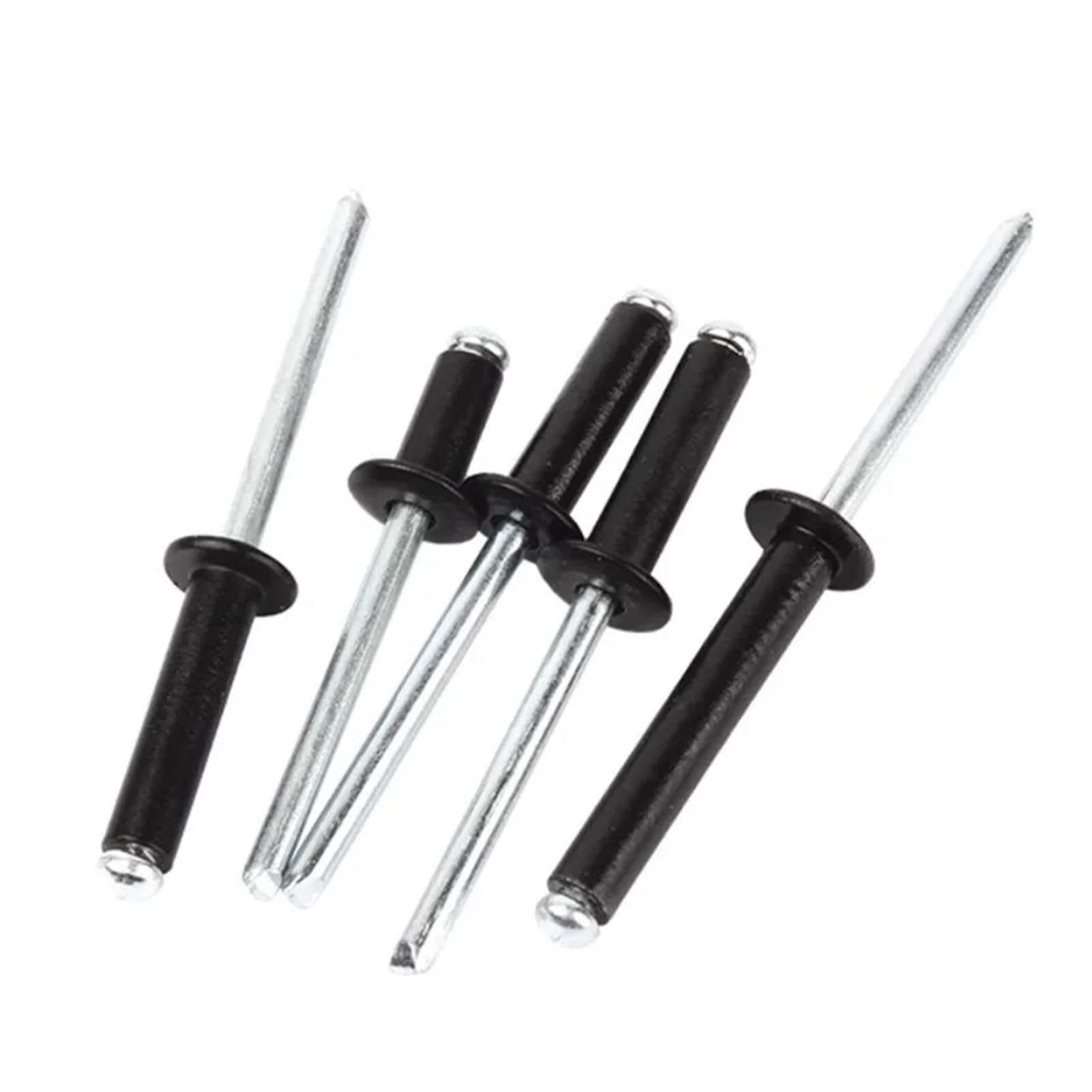 Rivets aveugles, Rivets aveugles M4 M5, tête de champignon en aluminium noir, mandrin rupture, POP 14mm(25mm,Dia M5 (20pcs))