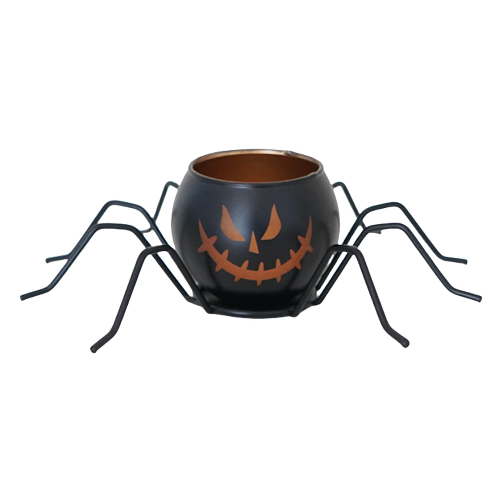 Halloween Holders Tealight Votive Holder with Funny Face, Pumpkin Glims Decorative Halloween Centerpieces Pumpkin Holders Centerpieces