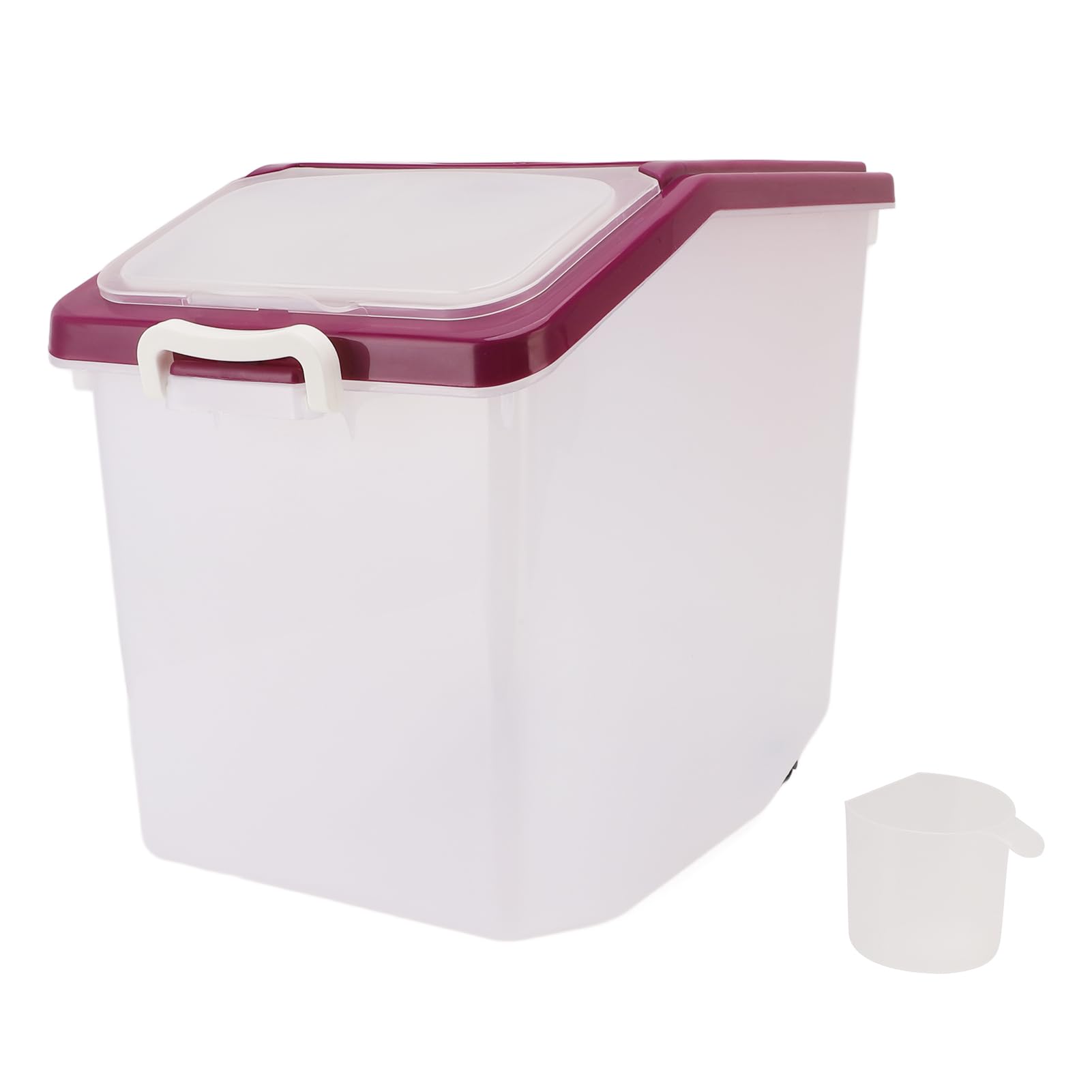 Jeffergarden Contenitore per la Conservazione del Riso Contenitore Ermetico per Alimenti in PP Capacità di 25 Libbre con Misurino Dispenser per Farina di Cereali Grandi per Dispensa da Conservazione