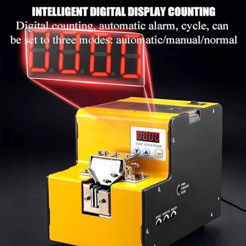 Distributeur automatique de vis avec affichage numérique, disposition et distribution rapides des vis pour vis M1.0-M5.0 (≤ 20 mm), capacité de 500 cc, 2 pièces/seconde, idéal pour un assemblage
