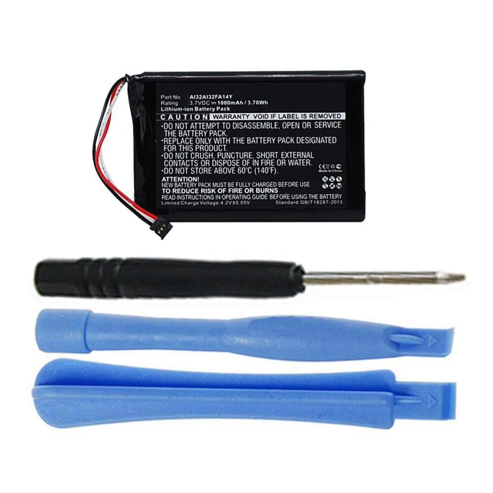 MPF Products 1000mAh 010-01187-01, AI32AI32FA14Y Battery Replacement Compatible with Garmin Nuvi 2539, 2539LM, 2539LMT, 2559, 2559LM, 2559LMT, 2589, 2589LMT, 2597, 2597LMT, 2599, 2599LMT GPS Units