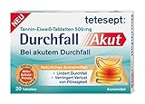 tetesept Durchfall Akut – Natürliches Arzneimittel zur unterstützenden Behandlung bei Durchfall – 20 Tabletten
