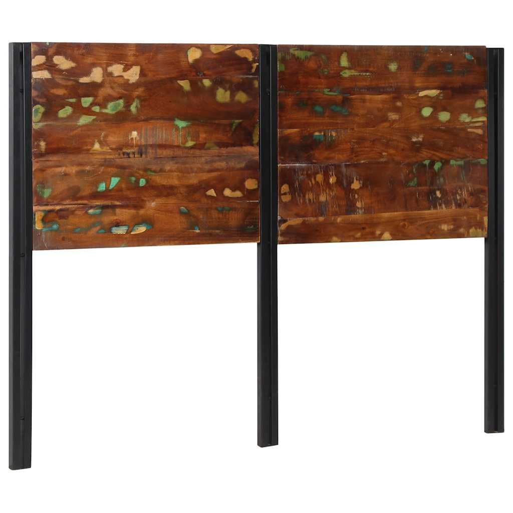 vidaXL Cabecero 140 cm Madera Maciza Reciclada y Hierro