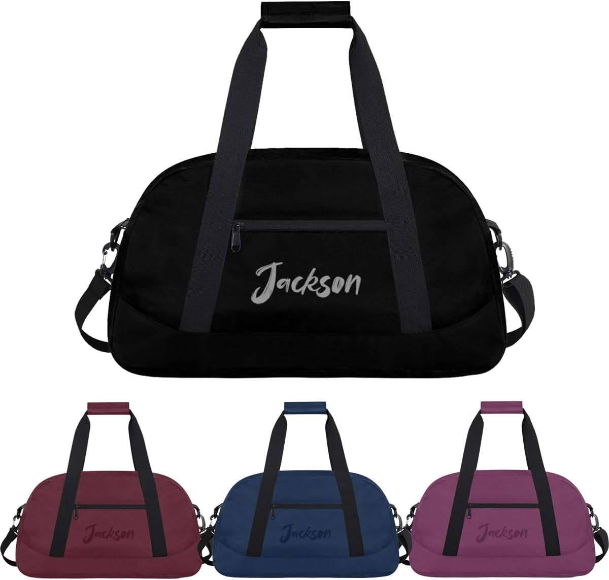 Personalized Duffel Bag for Kids Black Carryon Football