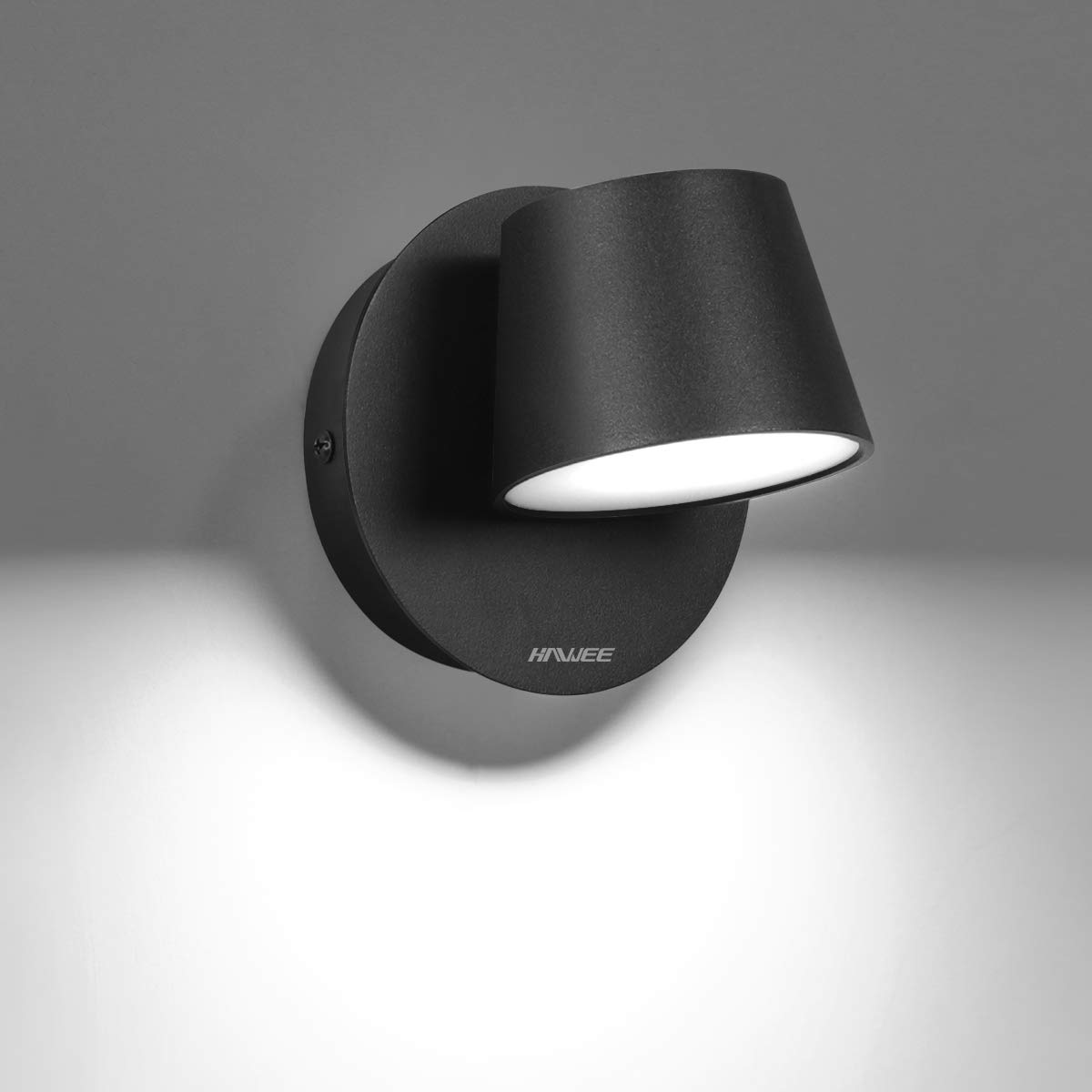 Moderna Applique da Parete LED Lampada da Lettura da Parete | Faretto da Parete LED Lampada da Parete, 350° Orientabile, Stile Nordico, per Camera da Letto Soggiorno Corridoio Scale