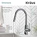 KRAUS Oletto Single Handle Pull Down Kitchen Faucet with QuickDock Top Mount Installation Assembly in Chrome, KPF-2620CH
