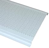 Decomesh 4.5' White Aluminum Undereave Soffit Vent, 5.5 Overall Width. Continuous Soffit Vent 7' 10'' Long 40 Pieces per Carton. Keep Wildlife Out of Your Attic.