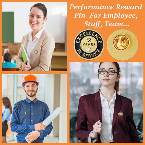 Image of Ferreve 50 /20 Pcs Year of Service Pins Employee Excellence Award Lapel Pin Performance Recognition Reward Anniversary
