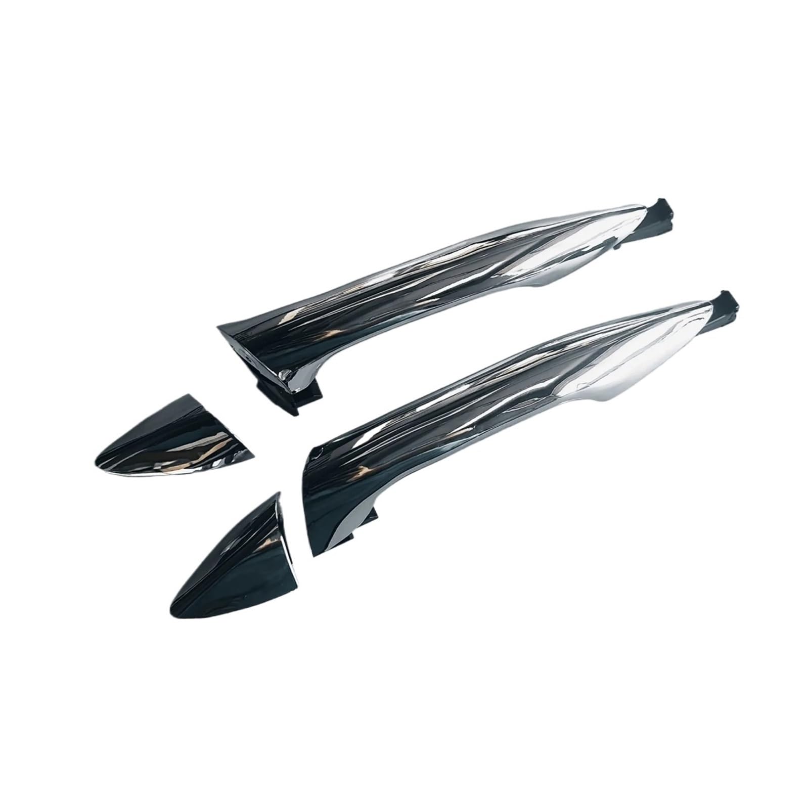 Hillar Rear Door Outer Handle For Hyundai For Elantra Sedan 2011-2014 Chrome Exterior Door Handle Induction Lines And Buttons 82661-3X000 82651-3X000(Rear)