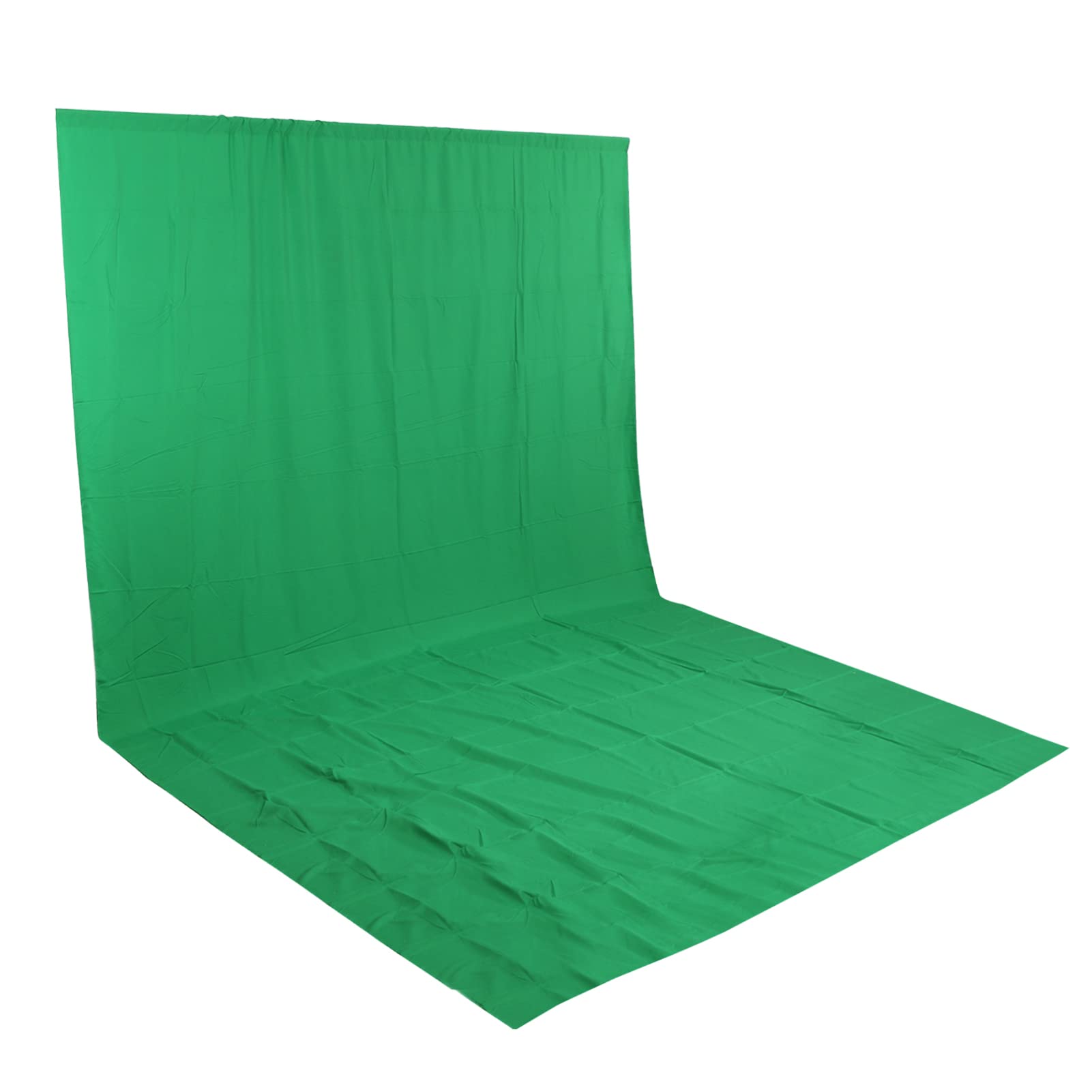 Sfondo Fotografico Verde Tessuto Spesso 75D per Studio Fotografico Video 3x6m Panno di Sfondo Chromakey per Schermo Verde con Clip
