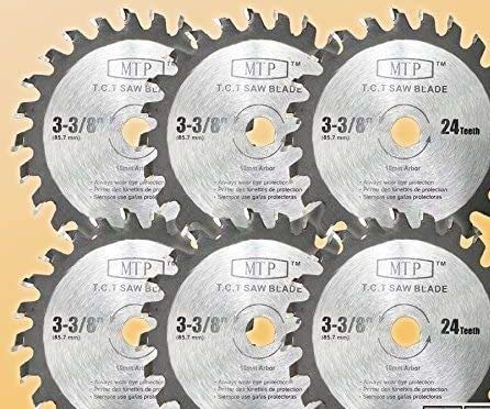 MTP 6X 3-3/8-inch 10mm Arbor Carbide Tip Circular Saw Blade fit Craftsman Trak Cut