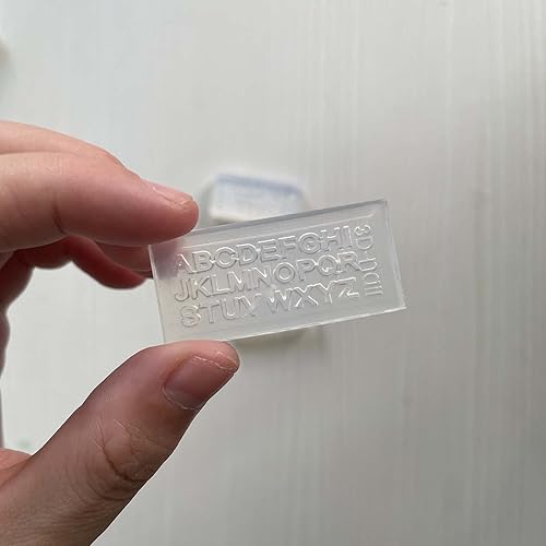 Miniatura 4 de Maiguang - Molde de resina para decoración de uñas, 3 piezas, tamaño pequeño, letras y números, molde de silicona, herramientas para hacer joyas,