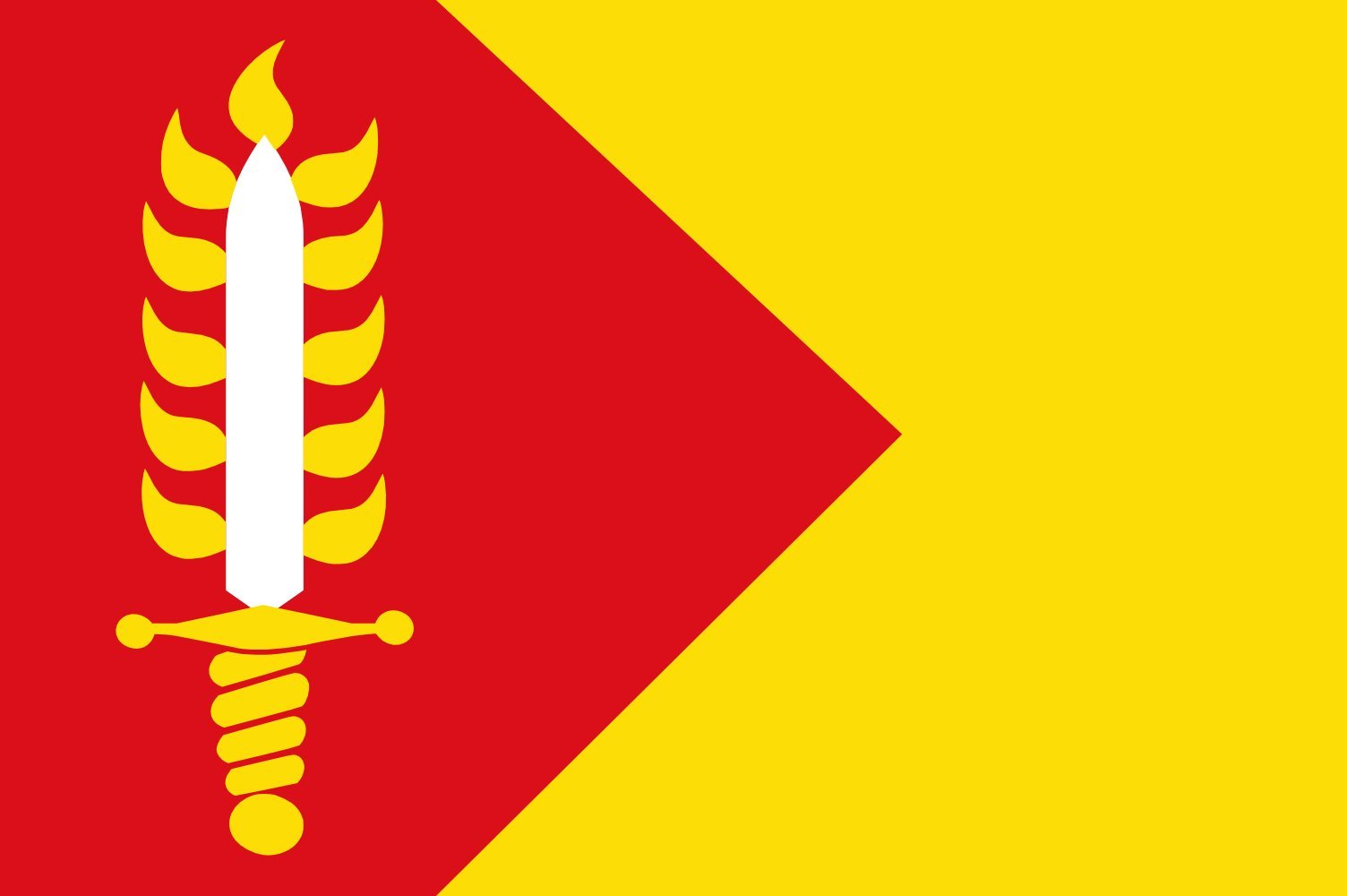 Sibrandahûs vlag grand drapeau village frison dorpsvlaggen Friesland