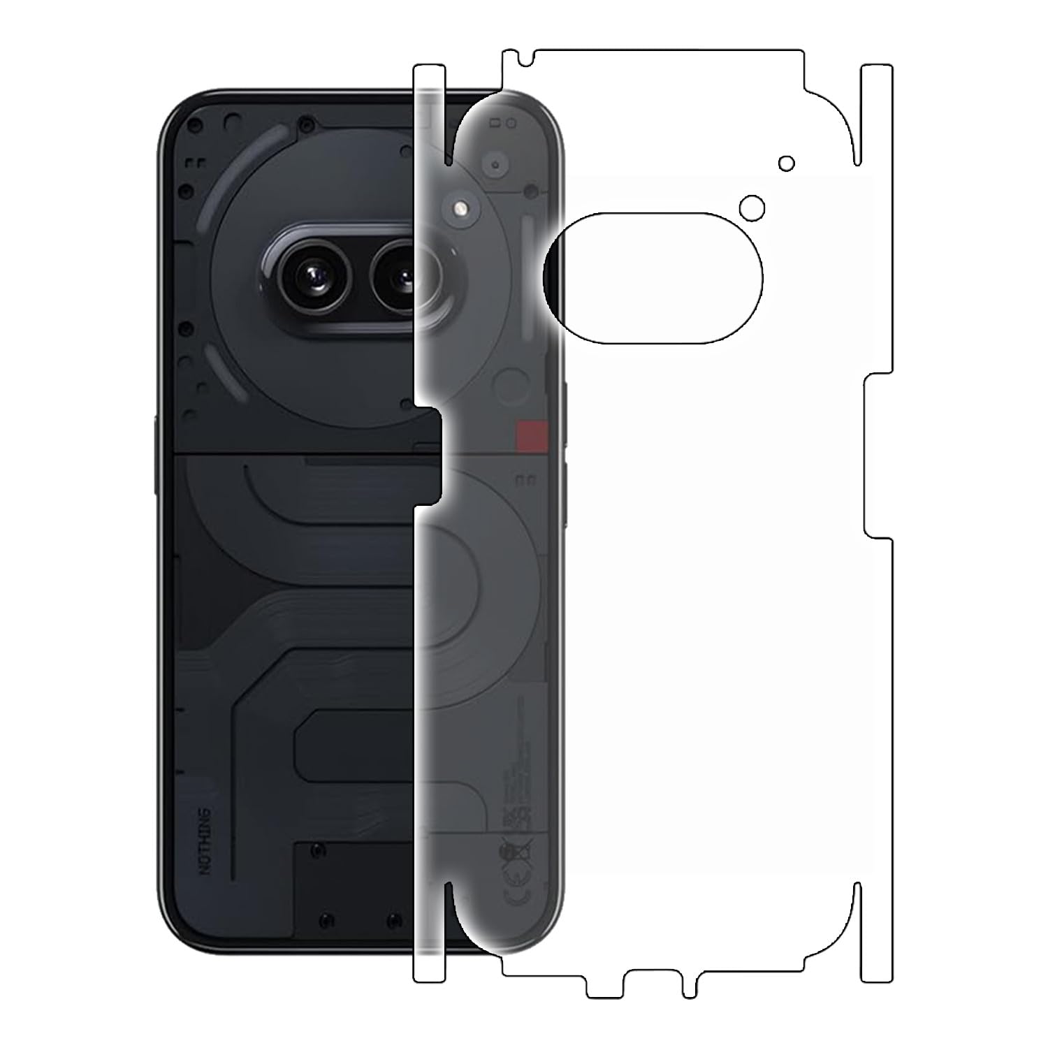 AtOdds - Compatible For NOTHING PHONE 2a - Full Body Unbreakable 4 layer Transparent Hydrogel Membrane (NOT GLASS) Back Screen Guard Protector (Scratchproof/Self Healing)(Matte) (B0CY5KL69F) Amazon Price History, Amazon Price Tracker
