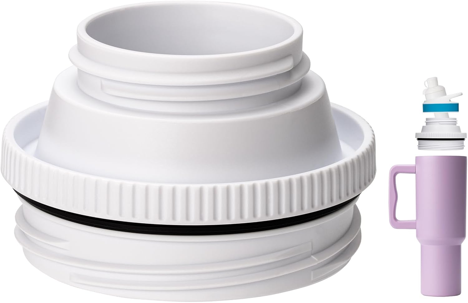 Snowfall 40OZ Tumbler Adapter for Simple Modern,Compatible with Cirkul Flavors Cartridges, Fit for Simple Modern 30/40 OZ, Flavors Adapter, Made of BPA-Free Plastic