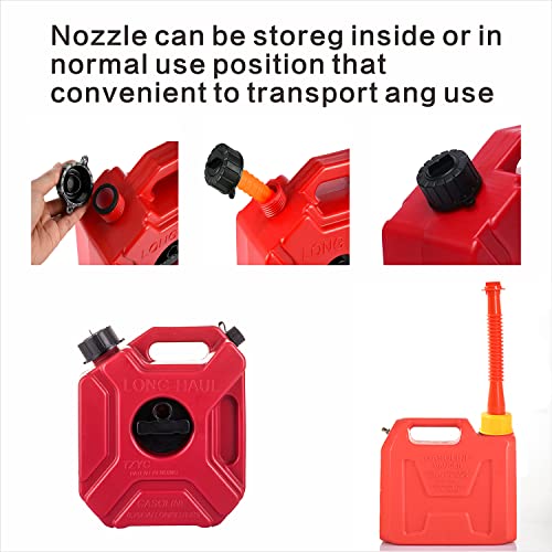 Gas Can Spout Replacement Improved Design Flexible Pour Nozzle Kit With Gasket Stopper Vent Cap Collar Caps For Old Style Water Gas Container Jug Pack Of 4 #TOP4