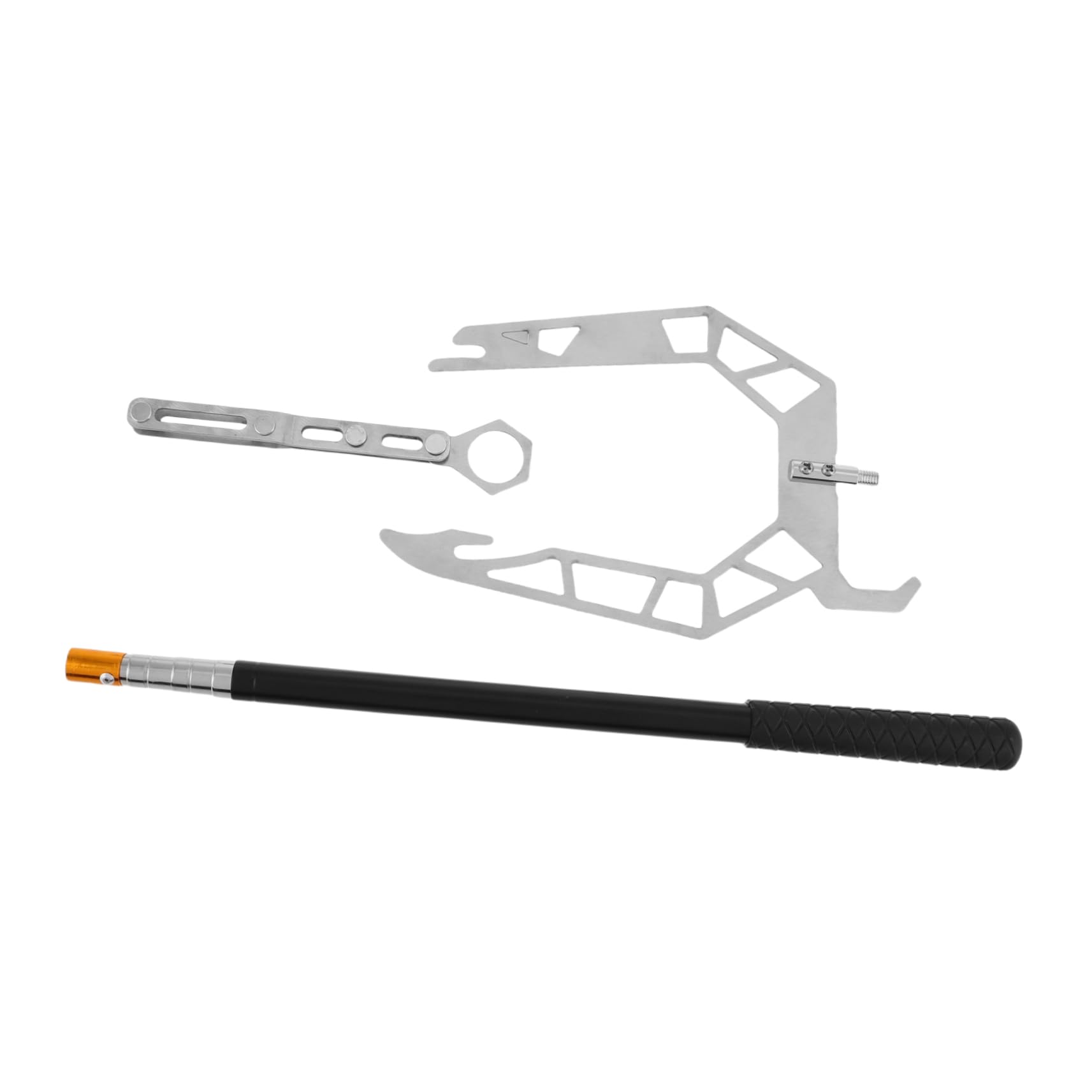 Toddmomy Cable Wire Guide Tool Telescoping Dock Hook Stainless Steel Long Distance Ship Parking Boat Line Threader