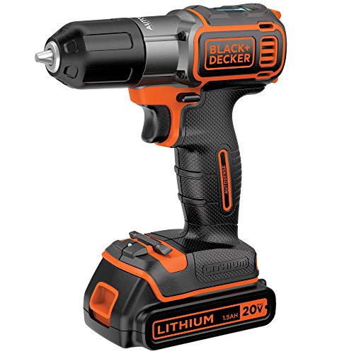 BLACK+DECKER 20V MAX* POWERCONNECT 3/8 in. Cordless Drill/Driver with AUTOSENSE Kit (BDCDE120C)