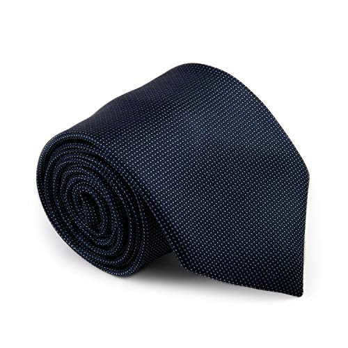 GENTSY Corbata Hecha a Mano para Hombre 100% Seda/Ancho Tradicional 8 cm / 3.15" Diseno Exclusivo (K63 Azul)