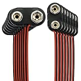 conector bateria 9v precio MATERIAL DE ALTA CALIDAD: este conector de clip de batería de 9 V es duradero, está hecho de plástico duro y metal con mano de obra fina.El paquete contiene 5 tapas de plástico tipo I y 5 tapas de plástico tipo T, cantidad suficiente para usar, reemplazar y compartir con familiares o amigos
