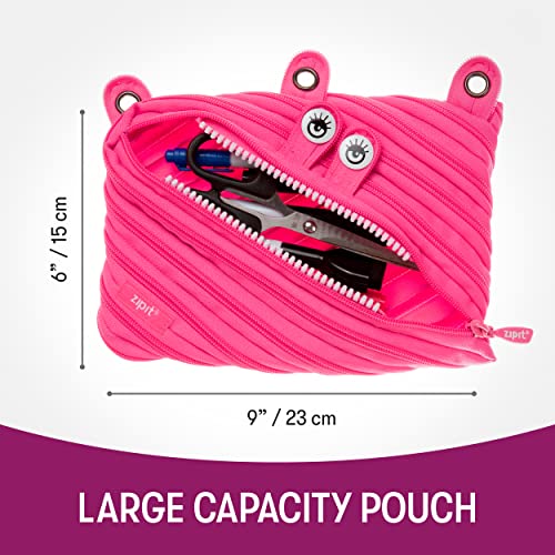 Image of ZIPIT Monster 3-Ring Pencil Case, Pink